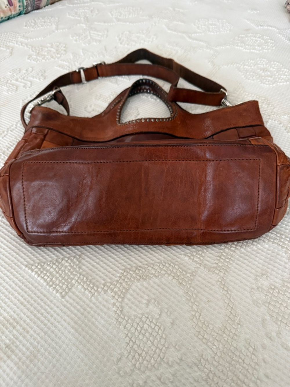 Campomaggi Shopping bag/Tote in cognac leather Edera style - Picture 9 of 10